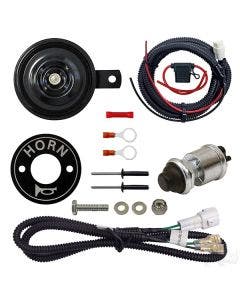 RHOX ACC-0109 Black Replacement Complete 12V Horn Kit EZGO RXV Golf Cart