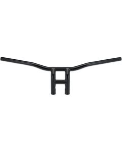 Biltwell 6258-2013 8" Tyson XL Pullback 1" Black T-Bar Slotted Harley