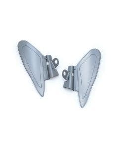 Kuryakyn Reflective Smoke Saddle Shields Heat Deflectors for Indian '14-'17