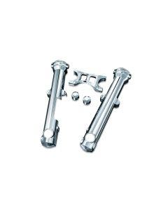 Kuryakyn 7202 Chrome Fork Lowers Skins for 04-17 Sportster XL Models