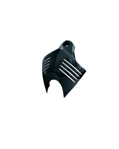 Kuryakyn 7204 Glossy Black V-Shield Horn Cover Harley W/ Cowbell & Waterfall