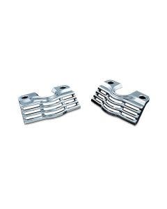 Kuryakyn 7260 Chrome Slotted Finned Spark Plug Head Bolt Covers Harley 99-16