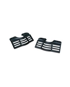 Kuryakyn 7261 Wrinkle Black Slotted Finned Spark Plug Head Bolt Covers Harley 99-16