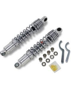 Drag Premium Chrome 13" Adjustable Rear Spring Standard Shocks XL FXR 86-03
