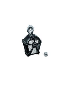 Kuryakyn 7297 Mach 2 Horn Cover Black with Chrome Mesh Harley Center Horn
