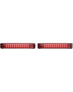 Custom Dynamics ProBeam Chrome Smoke LED Sequential Low-Profile BAGZ Light Harley 97-13