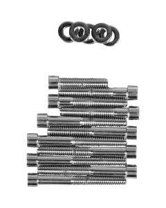 Drag Specialties Chrome Smooth Cam Cover Bolt Kit 4 Harley  91-03 XL Models