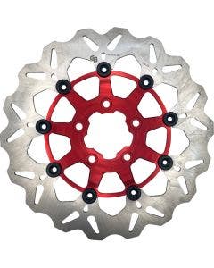 Galfer Wave 11.5" Full Floating Front Brake Rotor W/Red Carrier 4 Harley 00-17