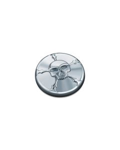 Kuryakyn Chrome Zombie Vented Screw In Gas Fuel Cap for Harley 96-17 FL FX XL