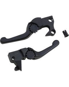 PSR 12-01653-22 Black Anthem Shorty Lever Set Pair Harley Sportster XL 04-13