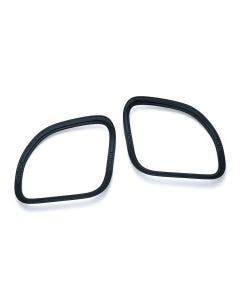 Kuryakyn Black Tri Line Speaker Grill Accents for Harley Road Glide FLTR 15-16 | 7386