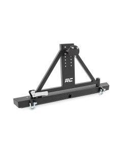 Rough Country 10592A Full Width Rear Bumper Tire Carrier for 87-06 Jeep Wrangler
