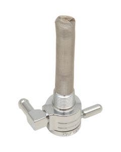 Golan Chrome 75-516B-CS Click-Slick 3/8" NPT Backward Rear Facing Fuel Petcock
