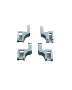 Kuryakyn 7528 Chrome Driver Floorboard Relocation Brackets for Harley Softail