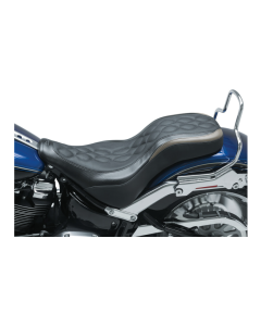 Mustang Daytripper Black Vinyl Double Helix Stitch Seat for 18-21 FLFB/FLFBS