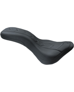 Mustang Daytripper Black Vinyl Apex Stitch Seat for 18-21 FLDE/FLHC/FLHCS