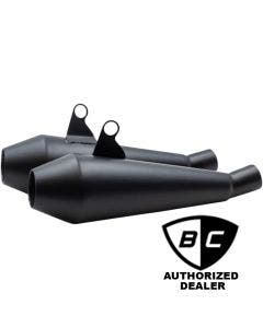 British Customs BC902-112-B Black Shorty Predator Pro Slip On 16-19 Triumph