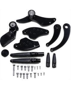Hawg Halters HHI FCK-S18A-FR Black Forward Control Kit w/ Pegs H-D Softail 18-Up