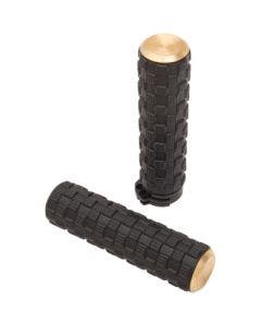 Arlen Ness 07-354 Brass Air Trax 1" Grips for Cable Throttle Harley 76-Up
