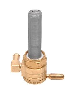Golan Raw Brass 76-312B-BS Click-Slick 22mm Backward Rear Facing Fuel Petcock