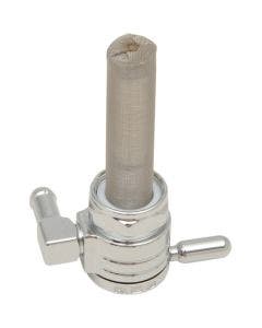 Golan Chrome 22mm Petcock  Backward Rear Outlet Ball Click N Slick for Harley 75-06 | 76-312B-CS