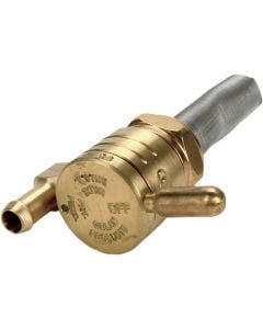 Golan Raw Brass 76-312D-BS Click-Slick 22mm Downward Vertical Facing Petcock