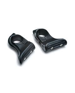 Kuryakyn Black Toe Rest Cruise Pegs for Victory Indian & Univ 1-1/4" Bars Pair