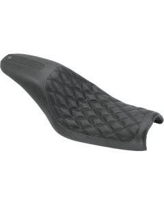 Roland Sands Design 76698 Black Boss One Piece 2-Up Seat 06-17 Harley Dyna FX