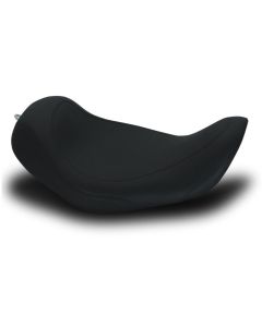 Mustang 76700 Black Smooth Wide Tripper Driver Solo Seat for Harley Dyna 06-17