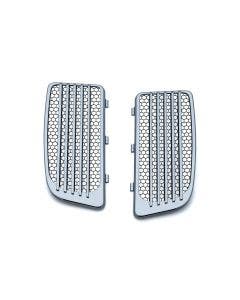Kuryakyn Chrome Radiator Grills & Screens for Harley Twin Cooled Models 14-17