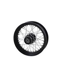 Drag Specialties Black Laced 40 Spoke Rear Wheel 16x3" Harley Softail Dyna 00-06