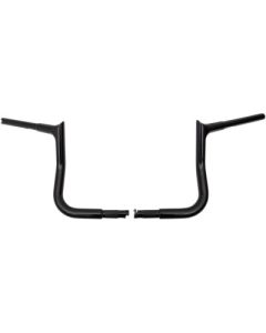 FBI Fat Baggers Black 10" EZ Install Pointed Handlebars Harley Batwing 86-22