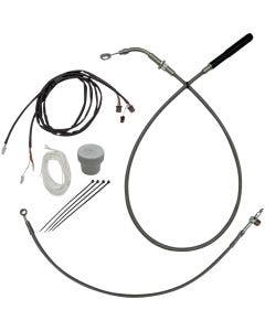 FBI EZ Install Plus 16" Braided Handlebar Install Kit 4 Harley 21-25 Touring