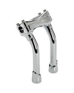 Biltwell Chrome Oversized Murdock Pullback Risers 3.5" Center Mounting Holes