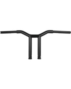 Burly Brand Gloss Black Dominator Bars Straight 10 Rise Internal Wiring B12-6071B