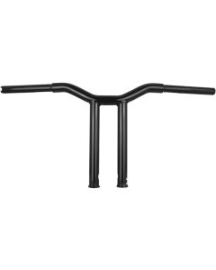 Burly Brand Gloss Black Dominator Bars Straight 12 Rise Internal Wiring B12-6072B