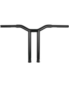 Burly Brand Gloss Black Dominator Bars Straight 14 Rise Internal Wiring B12-6073B