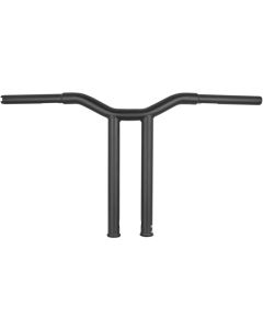 Burly Brand Matte Black Dominator Bars Straight 14 Rise Internal Wiring B12-6073SB