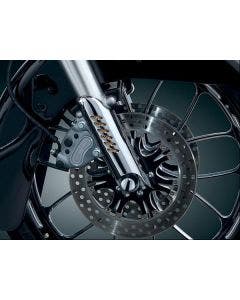 Kuryakyn Chrome Lower Leg Deflector Shields for Harley