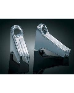 Kuryakyn 7776 Chrome Passenger Floor Board Mount Accents Harley '93-'09
