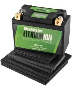 BikeMaster Lithium-Ion Battery 2.0 w/ LCD 12V 180CA 36Wh LiFeP04 BMP9-FP