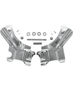 Kuryakyn Chrome Frame Neck Covers for Harley Softail Models 07-16 FLST FLS FLSTF
