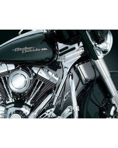 Kuryakyn Chrome Deluxe Neck Covers for Harley Touring Models 95-07