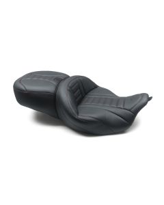 Mustang 79006AB American Beauty Deluxe Cushion Seat W/O Heat for 08-21 Harley FLH/T 
