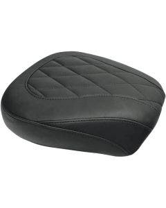 Mustang 76695 Diamond Stitch Wide Low Tripper Rear Seat for Harley Touring 97-23