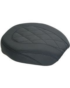 Mustang 76705 Black Smooth Wide Tripper Passenger Pillion Seat Harley Dyna 06-17