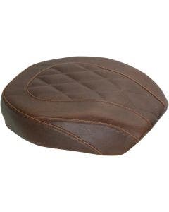 Mustang 76709 Brown Smooth Wide Tripper Passenger Pillion Seat Harley Dyna 06-17