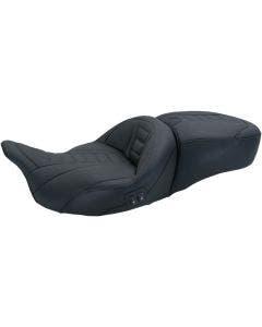 Mustang 79007 One Piece Deluxe Cushion Touring W Heat for Harley FLH/T 08-23