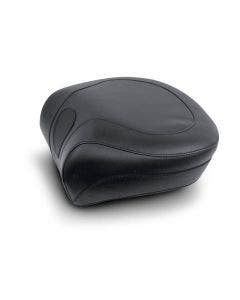 Mustang 79131 Seat Wide Black Vintage Rear Seat Only for Harley 00-05 FXST 00-07