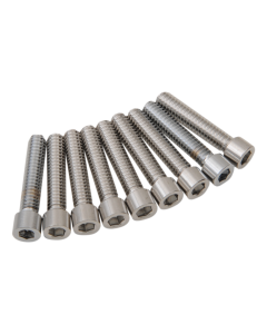 Drag Chrome Smooth M8 Cam Cover Bolt Kit 4 Harley 17-22 M8 Models